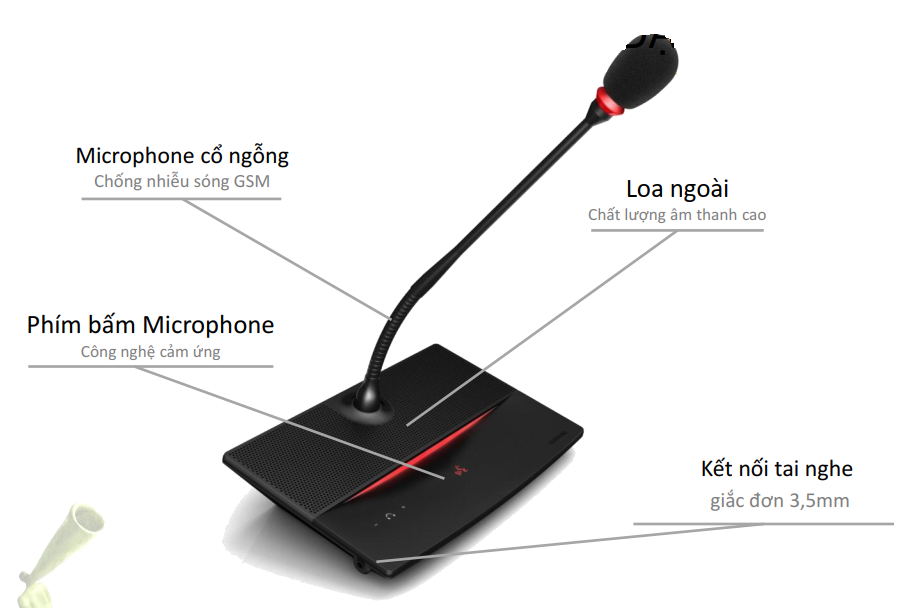 Hộp micro đại biểu